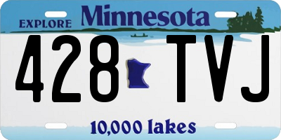 MN license plate 428TVJ