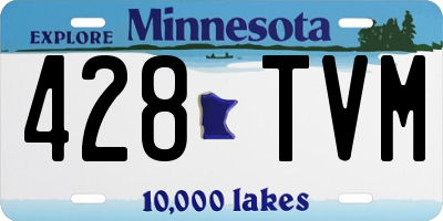 MN license plate 428TVM