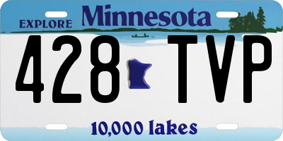 MN license plate 428TVP