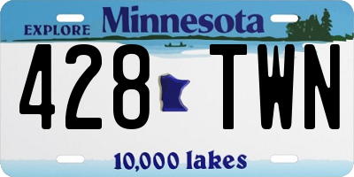 MN license plate 428TWN