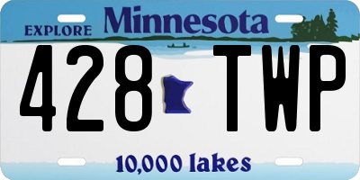 MN license plate 428TWP