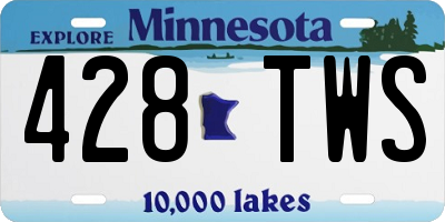 MN license plate 428TWS