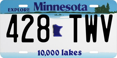 MN license plate 428TWV