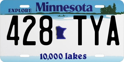 MN license plate 428TYA