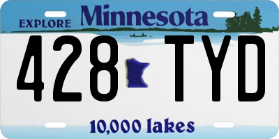 MN license plate 428TYD