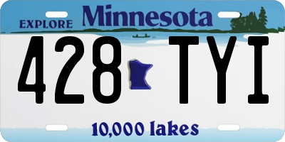 MN license plate 428TYI