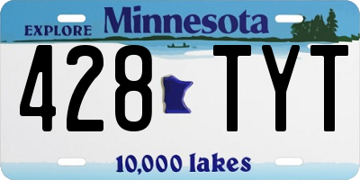 MN license plate 428TYT