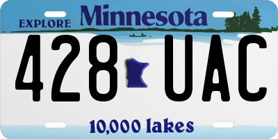 MN license plate 428UAC