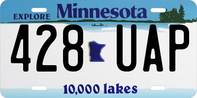 MN license plate 428UAP