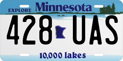 MN license plate 428UAS