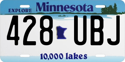 MN license plate 428UBJ