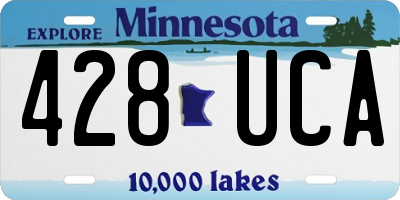 MN license plate 428UCA