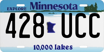 MN license plate 428UCC