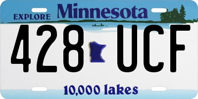 MN license plate 428UCF