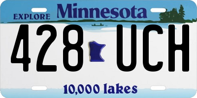MN license plate 428UCH