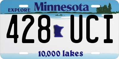 MN license plate 428UCI