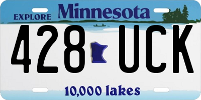 MN license plate 428UCK