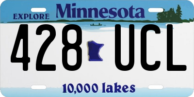 MN license plate 428UCL