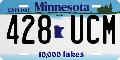 MN license plate 428UCM