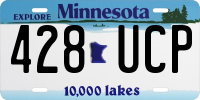 MN license plate 428UCP