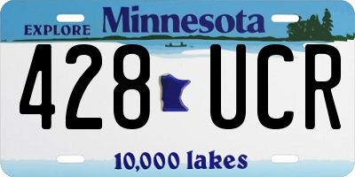 MN license plate 428UCR