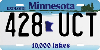 MN license plate 428UCT