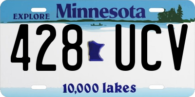 MN license plate 428UCV