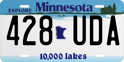 MN license plate 428UDA