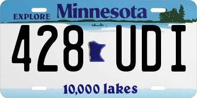 MN license plate 428UDI