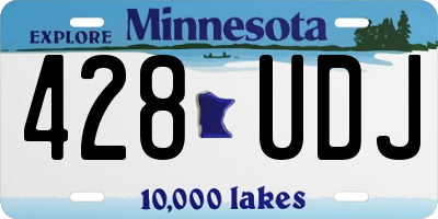 MN license plate 428UDJ