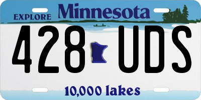 MN license plate 428UDS