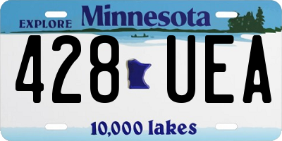 MN license plate 428UEA