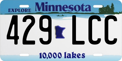 MN license plate 429LCC