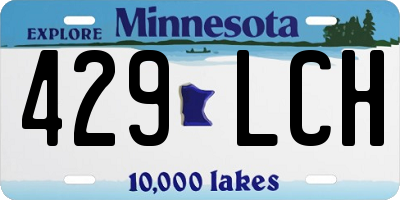 MN license plate 429LCH