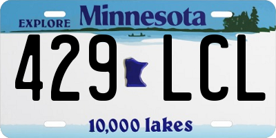 MN license plate 429LCL