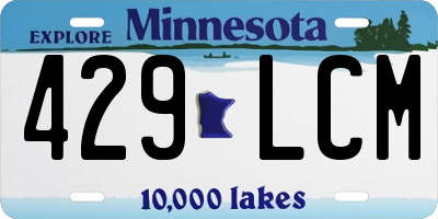 MN license plate 429LCM
