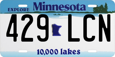 MN license plate 429LCN