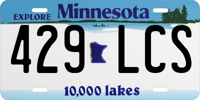MN license plate 429LCS