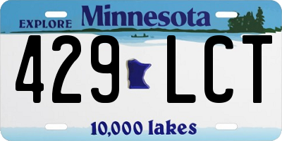 MN license plate 429LCT