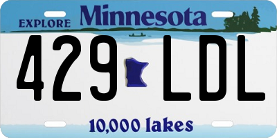 MN license plate 429LDL