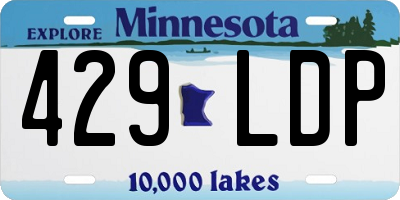 MN license plate 429LDP