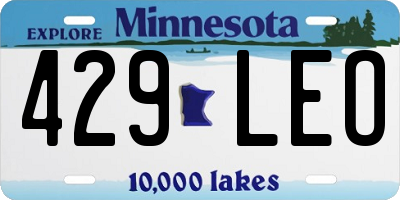 MN license plate 429LEO