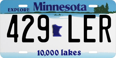MN license plate 429LER