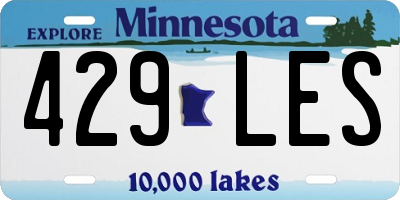 MN license plate 429LES