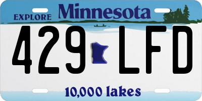 MN license plate 429LFD