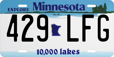 MN license plate 429LFG