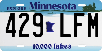 MN license plate 429LFM