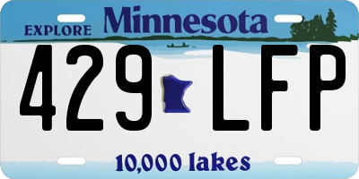 MN license plate 429LFP