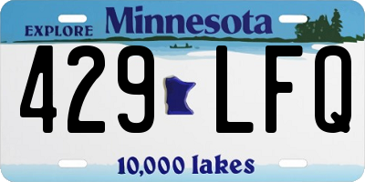 MN license plate 429LFQ