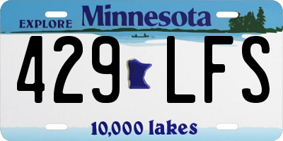 MN license plate 429LFS